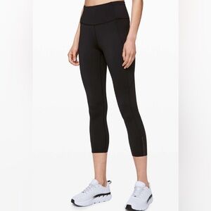 Lululemon Fast and Free High Rise Crop 23” Non Reflective Size 6